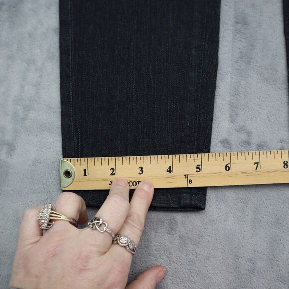 Mind Code Pants Womens 1 Black High Waist Flat Front Straight Leg Jegging - Picture 6 of 16